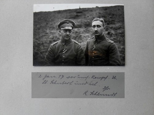 Foto beschr 1917 soldat - foto-ak,