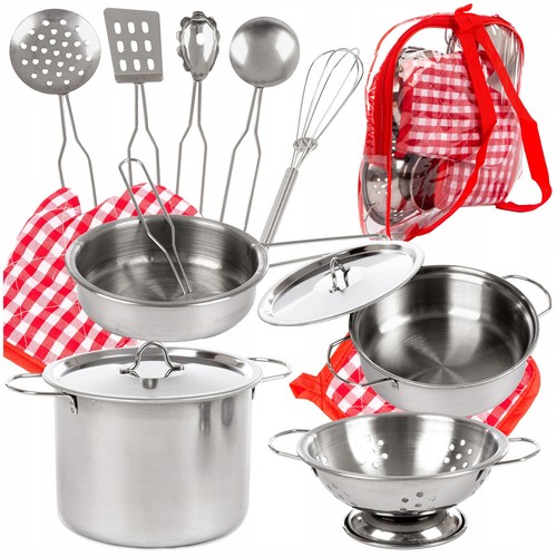 Kinder kochgeschirr set metall - kinder,