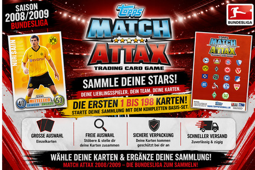 Topps match attax 2008 - attax, 2008/2009