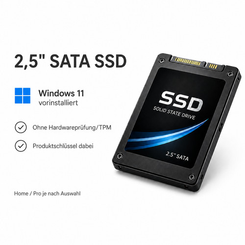 Ssd festplatte mit - mit, 11