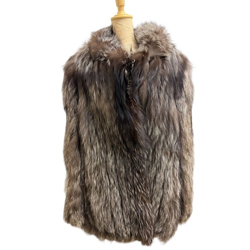 Echter blaufuchs pelz - echter, mantel