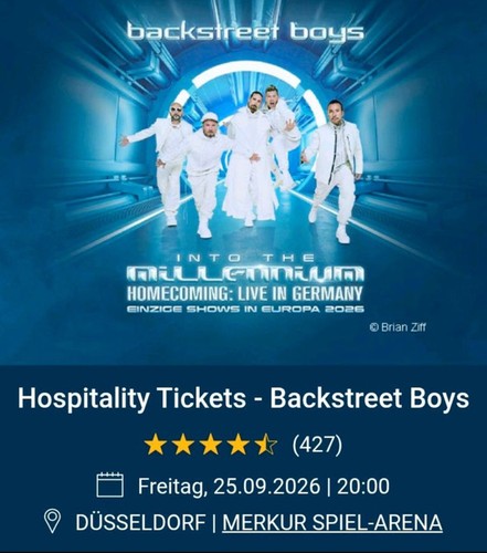 Backstreet boys vip tickets - backstreet,