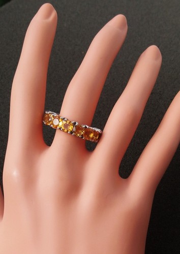 Citrin eterity ring 925 - ring,,
