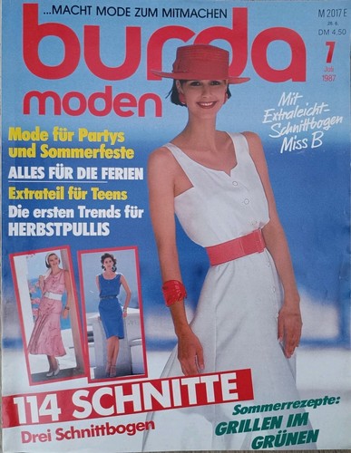 Burda moden juli 1987 - burda,