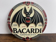 BACARDI Blechschild 20cm RUM Werbeschild Retro Vintage Bar Deko Party Keller