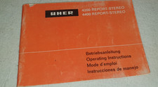 BDA zu   UHER 4200 REPORT-L, guter Zustand, STEREO  selten Betriebsanleitung