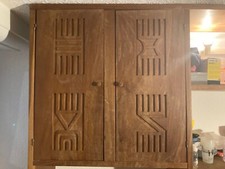Holzschrank massiv gebraucht - massiv,