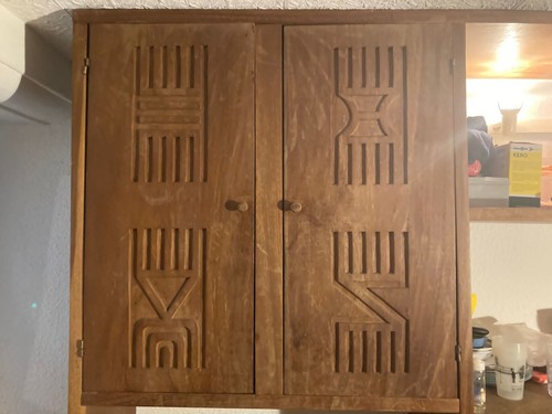 Holzschrank massiv gebraucht - holzschrank,