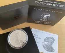 USA: American Eagle One Ounce Silver Proof Coin 2022, Mint S, Silber