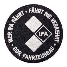 Aufnäher Aufbügler Wer IFA fährt nie verkehrt DDR nutzfahrzeuge ostdeutschland