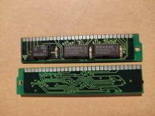 2 RAM Computer Speicher Module, Siemens HYB514256BJ-70, 30 Pin SIMM, je 256kB, 7