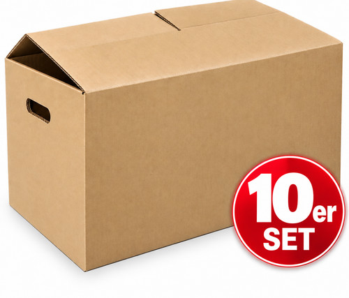 10x umzugskarton wellig 650 - 10x, 2-wellig