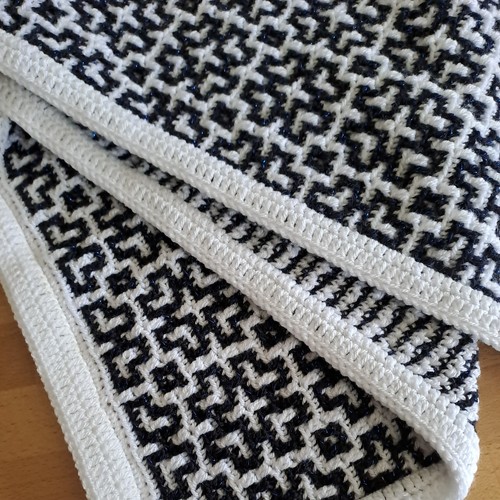 Gehäkelte overlay mosaik - gehäkelte,