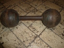 KURTZHANTEL-HANTEL sehr alt, sind a. Eisen diese HANTEL-GEWICHT 15Kg. selten/rar