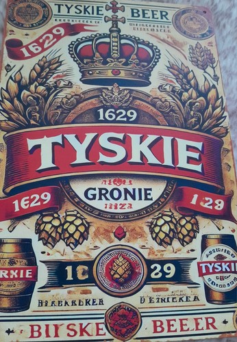 Blechschild tyskie bier - blechschild,