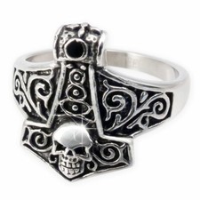 Thors Hammer Edelstahl Ring