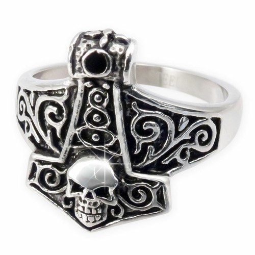 Thors hammer edelstahl ring - thors,