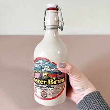 Vintage deutsche Bierflasche Kloster Brau Steingut Barware 90er Jahre Sammlerstück 0,5 L