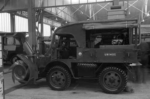 Unimog schneefräse 1953 - unimog,