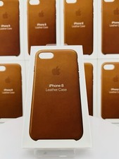 Original Apple iPhone SE 2020 2022 / 8 / 7 Lederhülle Leder Case MQH72ZM/A Braun