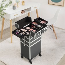 4 in 1 Kosmetikkoffer Friseurkoffer Kosmetik Trolley Make up Koffer mit Rollen