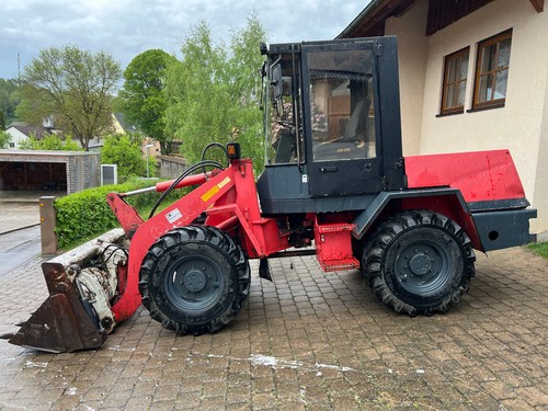 Radlader mit klappschaufel - mit,