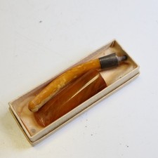 2 historische Bernstein Zigarren Mundstücke, 5,5 / 8,5 cm               B20