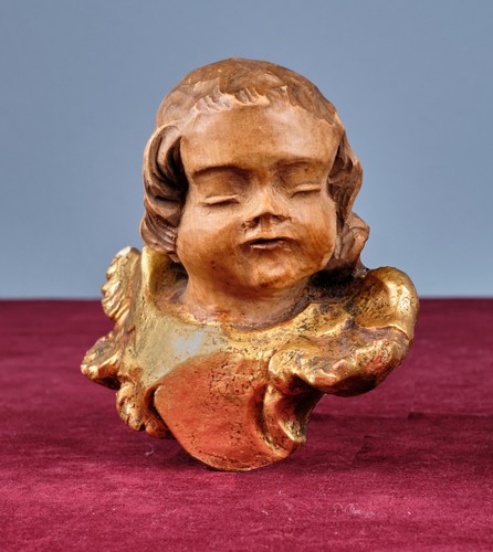 Vintage engelkopf geschnitzt - vintage,