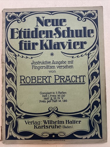 Alte noten neue etüden schule - alte, etüden-schule