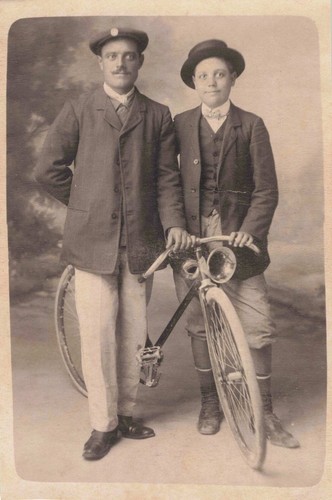 Cpa fotografie hupenfahrrad - cpa,