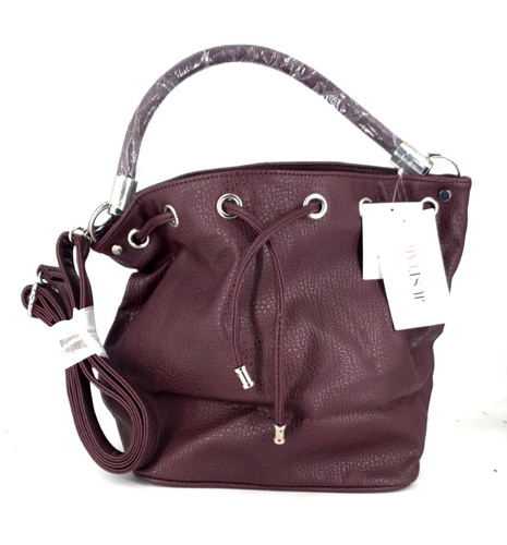 Justfab bucket bag burgund - bag,