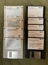 HP LaserJet 4P, 5L, & 6P Disketten-Bundle - Vintage PC-Druckersoftware 3,5 Disk