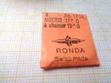 3 Unruhwellen  Moeris 17 ´´ C 19 ´´ G  für Taschenuhr Ronda 1734