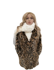 Damen Pelzmantel Kunstpelz