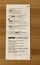 REVUE LUXUS DUO Lichtbildwand mit zwei Projektionsflächenrojektionsflächen