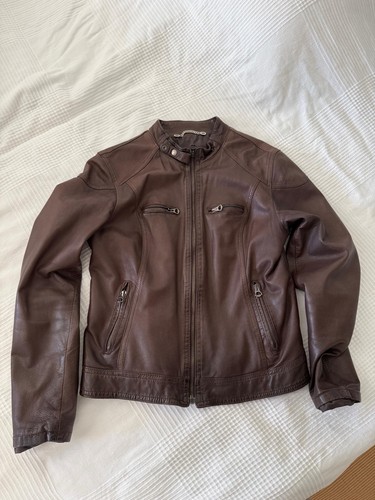 Fabi damen lederjacke braun - fabi,