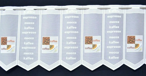 Kaffee scheibengardine - kaffee,