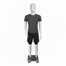 NEU männlich weißer EIKOPF Glanz mit Kopfdisplay Schaufensterpuppe Shop Einzelhandel Ganzkörper