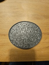 Koppelschnalle oval altsilber