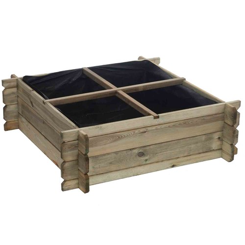 Kiefer holz hochbeet - holz, 100x100