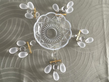 Glastraube Glas Tropfschale Lüsterschale 95mm + 5x Behang