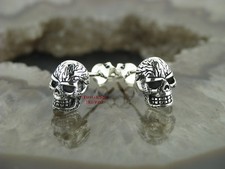 Ohrstecker TOTENKOPF Ohrschmuck SKULL ART Silberohrstecker 925er Gothic TRIBAL