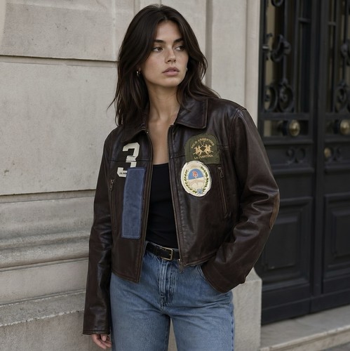 Vintage martina lederjacke - martina,