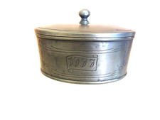 Zinndose Schmuckdose mit Deckel