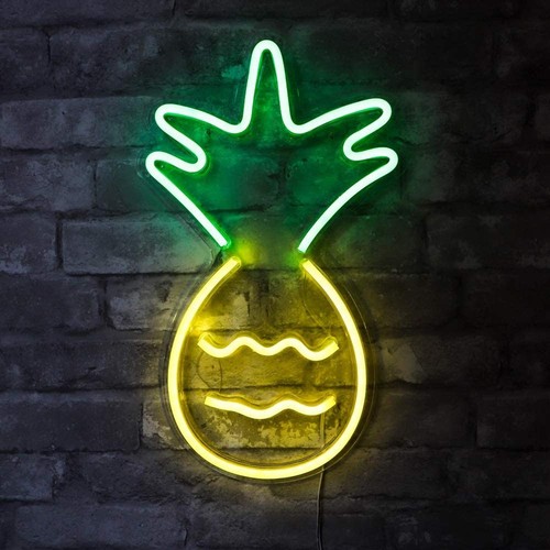 Neon led schild ananas licht - neon,