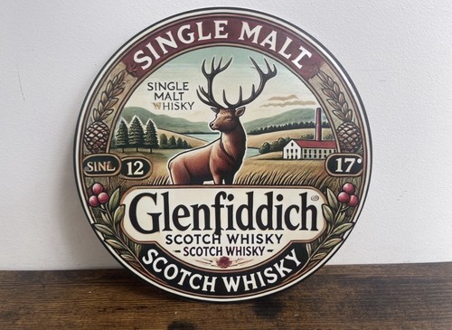 Blechschild glenfiddich whisky - blechschild,