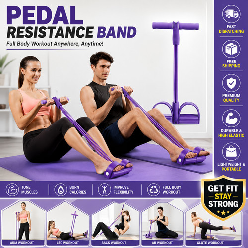 Tube pedal resistance band - 4,