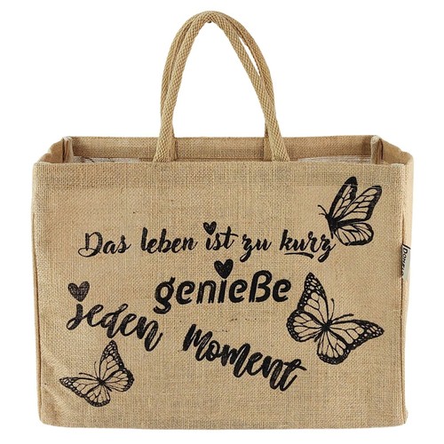 Jute einkaufstasche groß - jute, einkaufstasche,