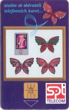 NEUWERTIG NEU Tschechien Telefonkarte 1994 Schmetterlinge SPT Telekom 