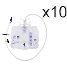 Bettbeutel - Urinbeutel  - 2000 ml 120 cm - Ablass Dreh- / Schwenk - 10 Stück !